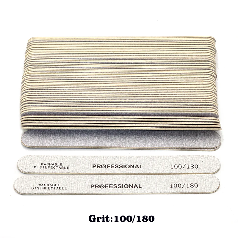 100 teile/los Professionelle Nagel Dateien 180/240 Schleifen Polieren Maniküre Pediküre doppelseitige Nagel Puffer Werkzeug Lixas Para Unhas