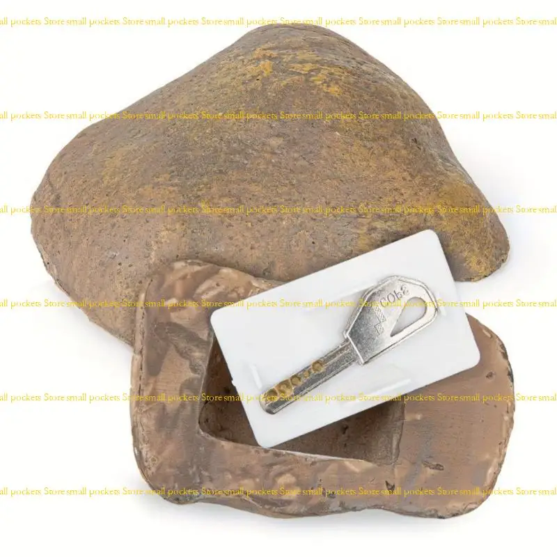 R1WD Camouflage Hider Outdoor Rock Design Weather Resistant Storage Box