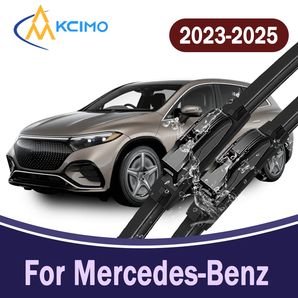 

All-Weather Front Windscreen Wiper Blades For Mercedes-Benz EQS SUV X296 2023-2025 Car Windshield Replacement Parts 2Pcs