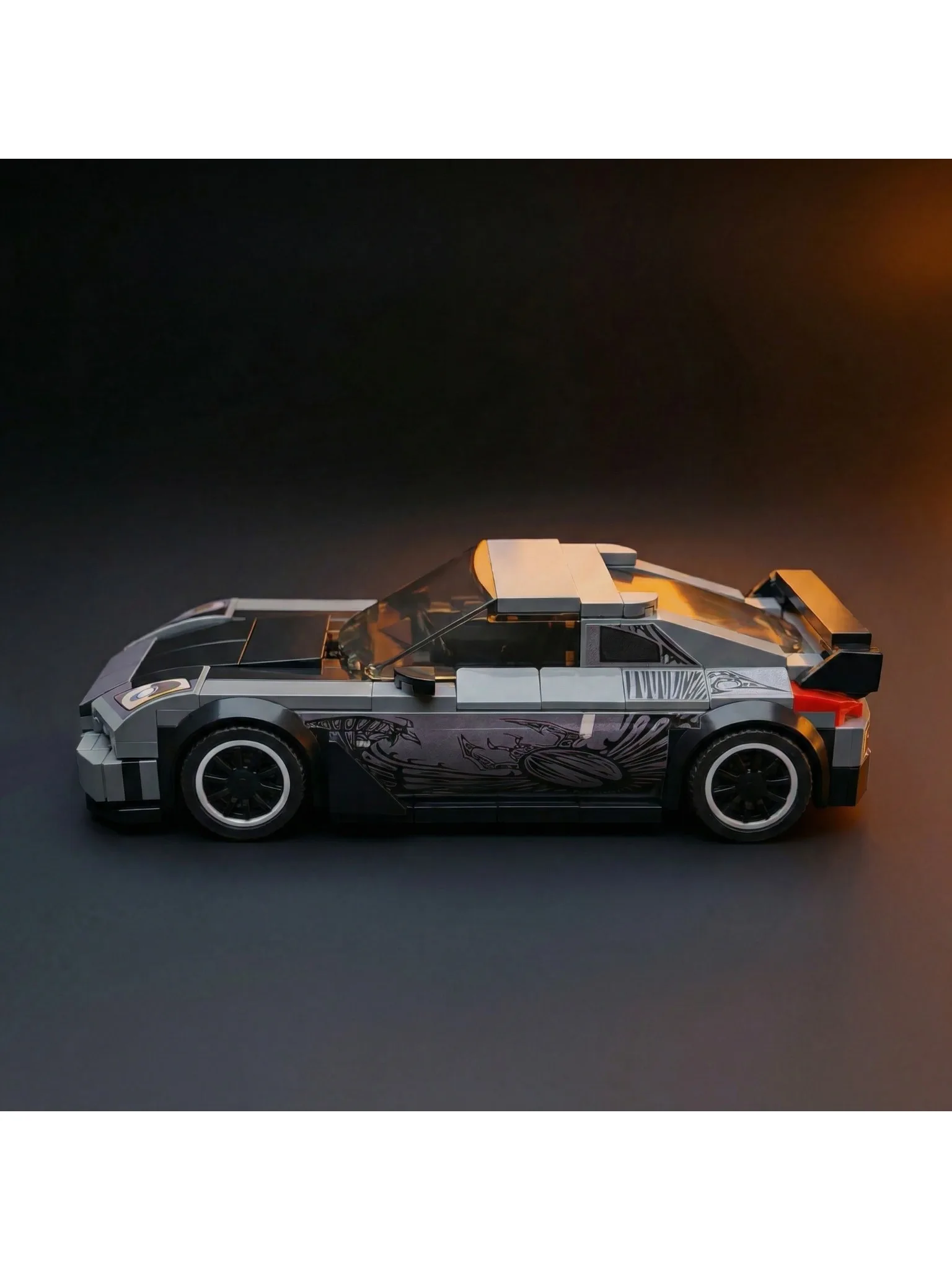 291-teiliger Furious Tokyo Drift Baustein-Bausatz MOC Takashi’s 2002/03 Fairlady Z (Z33) 350Z Veilside Bausteine Spielzeug für Erwachsene Geschenke