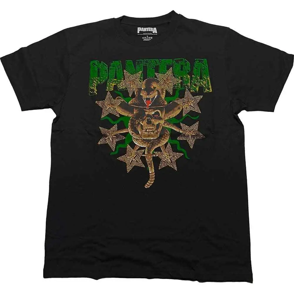 Pantera Skull & Snake T-Shirt Black New