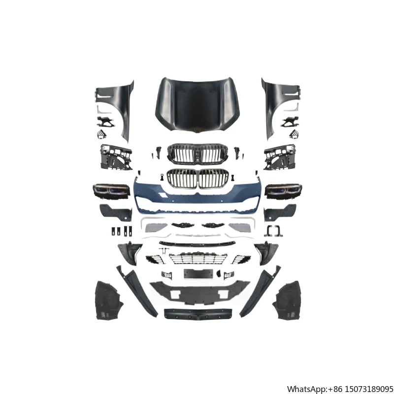 

Tegrray F01/02 Upgrade to G11/12-(19-22) Headlights & Front and Rear Bumper Assembly Body Kits Classic for 2009-2015