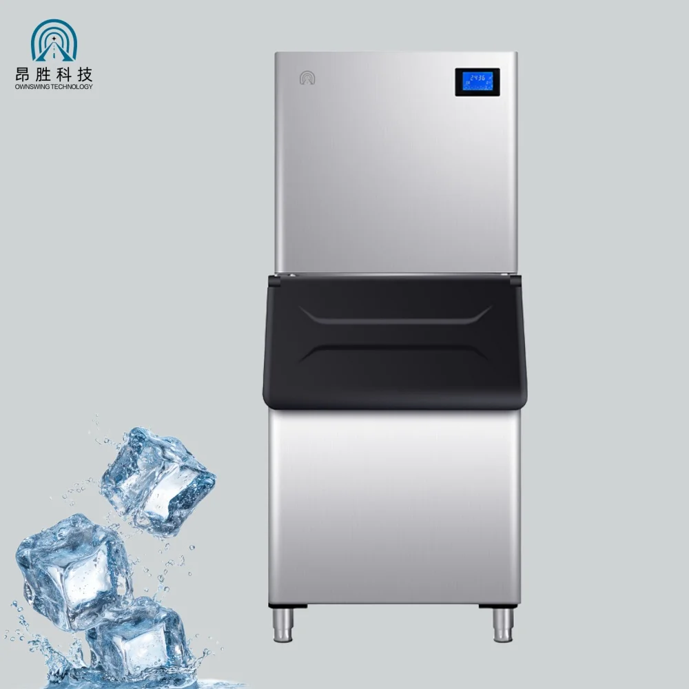 160kg Daily Capacity Ice Cube Machine Commercial Maker for Professional Restaurant Bar Cafe Hotel Kitchen Cooling Unit