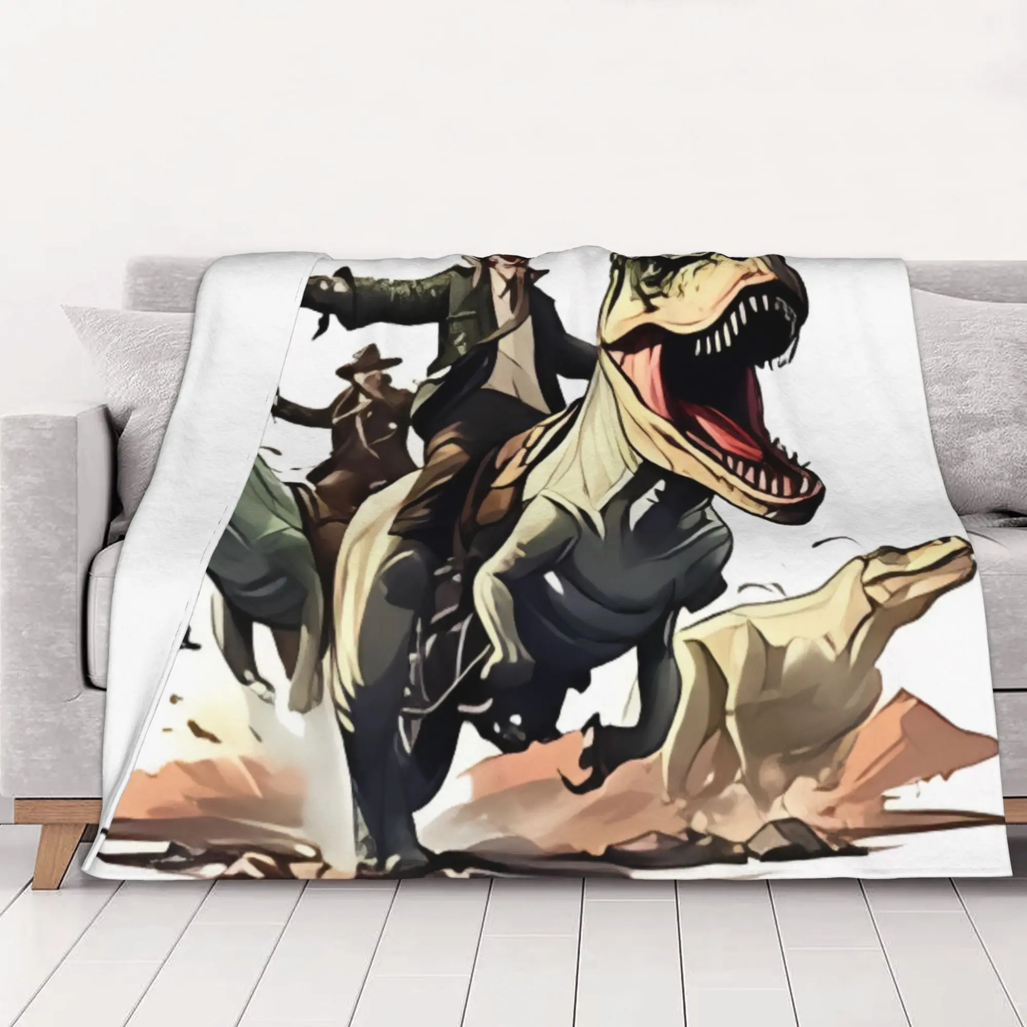 1PC home Cutecore Dino Riders The Battle For The Past Dino Riders Blanket Super Cosy Plush Home Living Room Sofa halloween