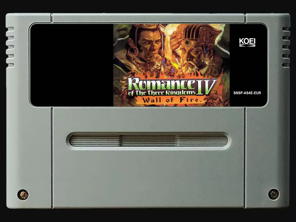 16Bit Games ** Romance of the Three Kingdoms IV - Wall of Fire ( PAL EUR Version!! )