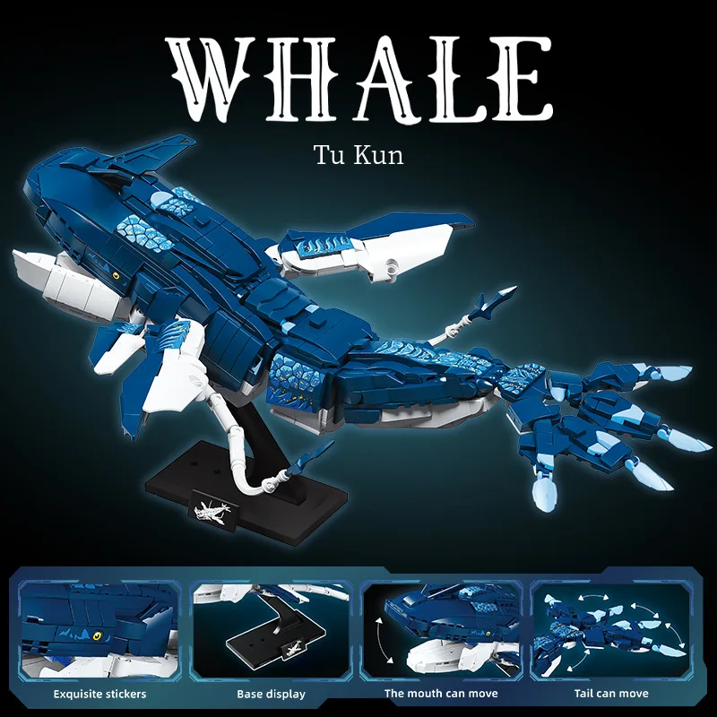 

Креативные конструкторы-блоки: кит, рыба, динозавр, дракон, животные из фильма. Модели для самостоятельной сборки. Развивающие игрушки для детей и мальчиков. Подарок.