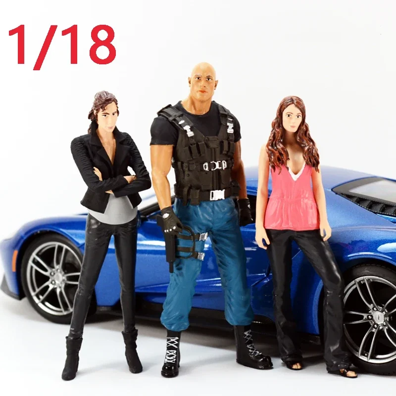 

Resin 1/18 Scale Fast 8 Figure Doll for 1/18 Scale Car Model Shoot Accessory Adult Classic Collection Display Boy Toy