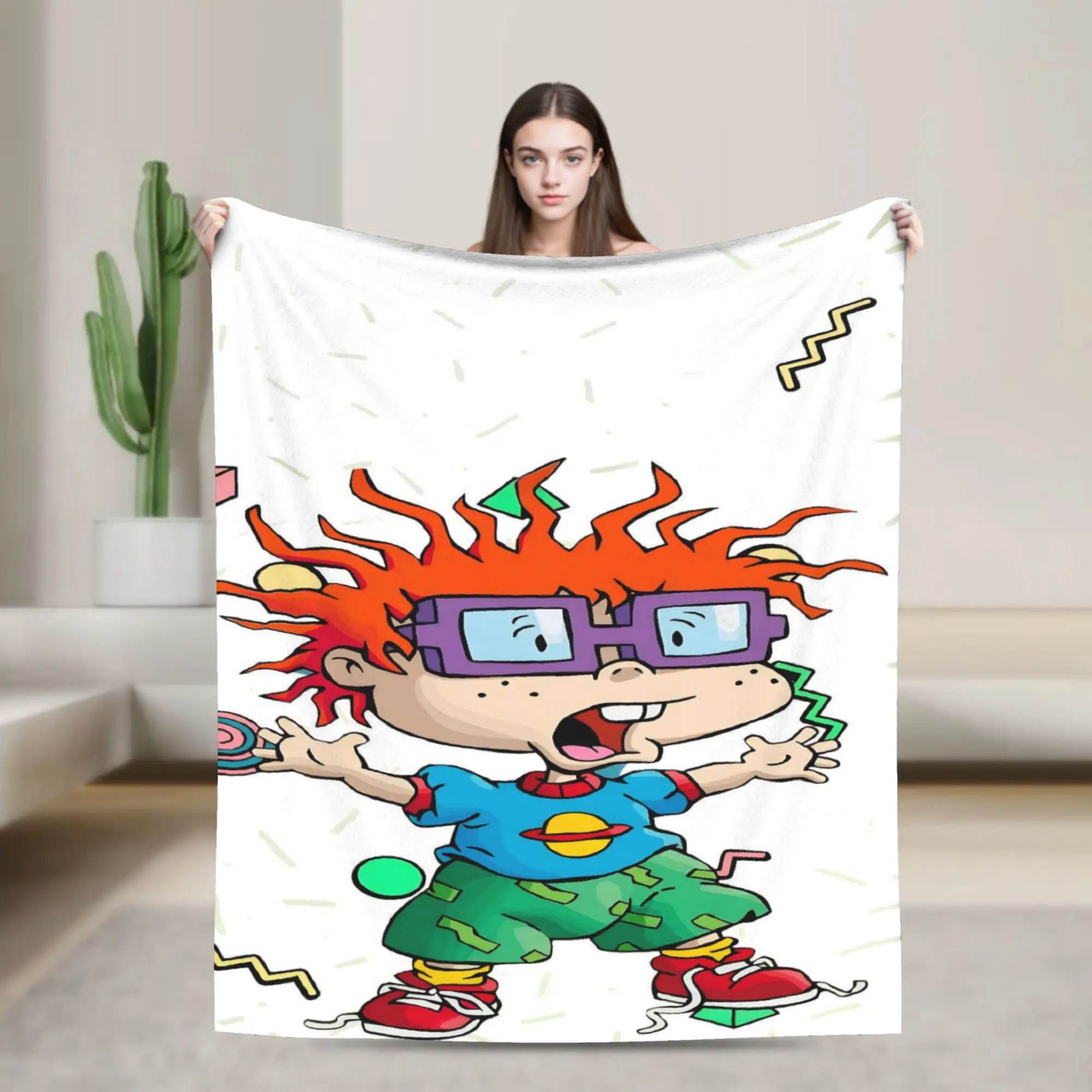 Cartoon R-Rugrats Gift Blanket For Men Women Super Soft Cozy  Throw Blankets for Bed 50x60 Inches Multiple Sizes