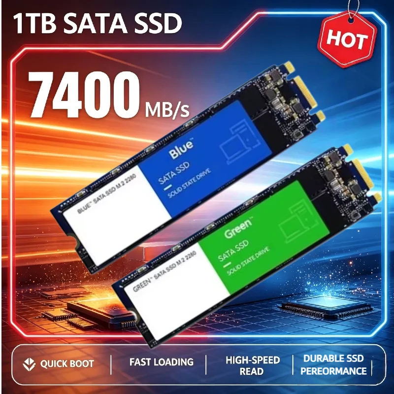 2026 New M2 NGFF SATA SSD 500GB 1TB 2TB High Speed Internal Solid State Hard Drive Solid Hard Disk for Laptop Desktop Computer