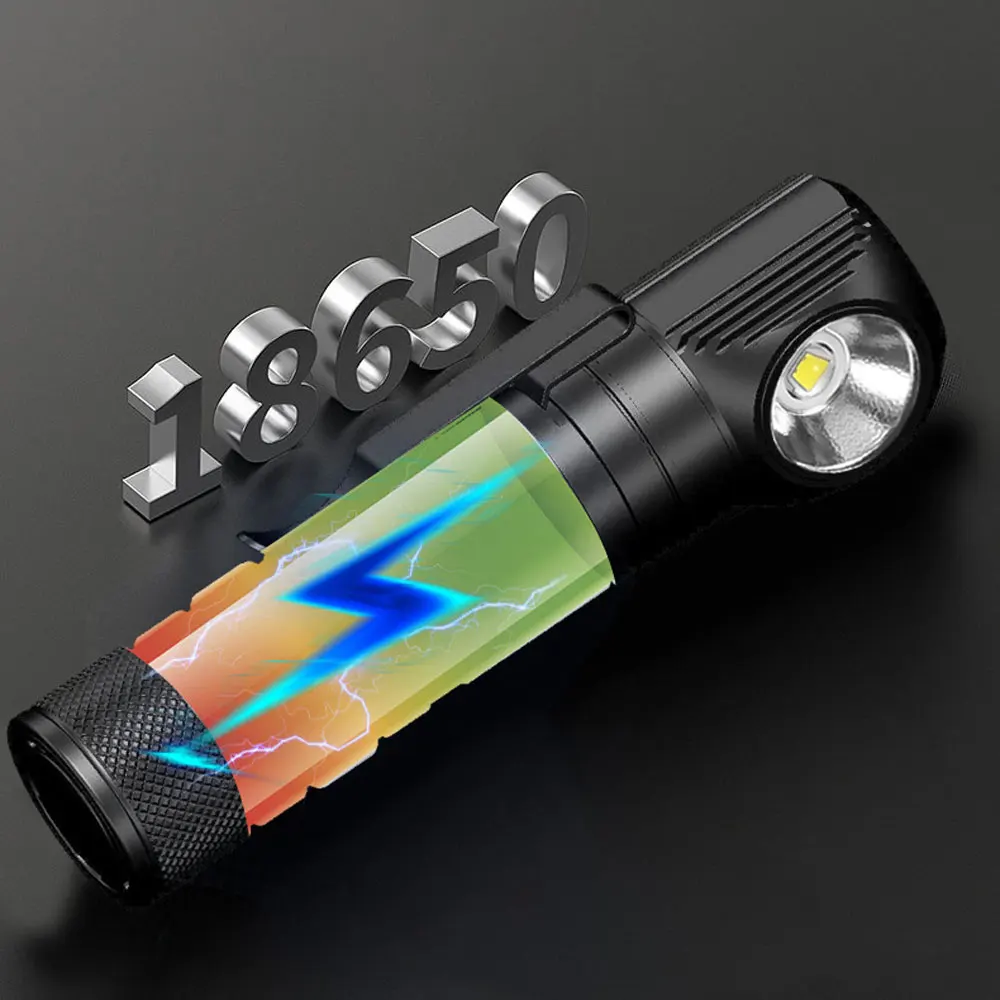 Linterna LED SST40 carga magnética imán trasero indicador de potencia