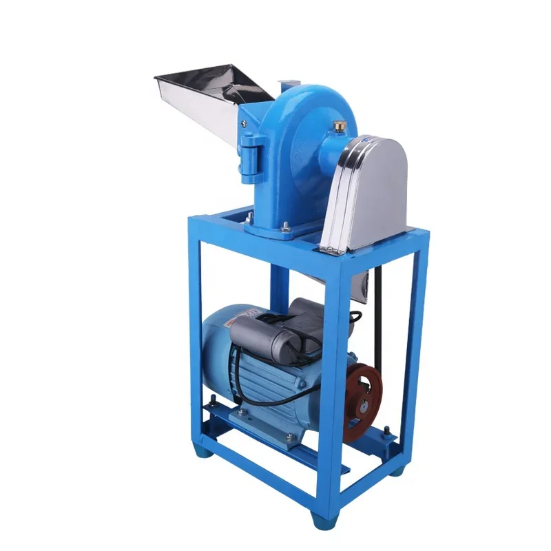 China's New Used Multifunctional 220V Motor Flour Mill Machinery Commercial Home Farm Use Grain Maize Rice Spice Powder Corn