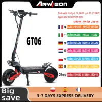 Arwibon GT06 Electric Scooter 1200W Motor 48V13AH Battery 11 inch off-road tires 45-50km/h Max speed 150kg load