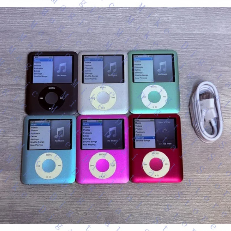 

UU 95NEW FOR iPod Nano 3rd Generation 4GB 8GB-All Colors-MP3 Players 100% Testing Work