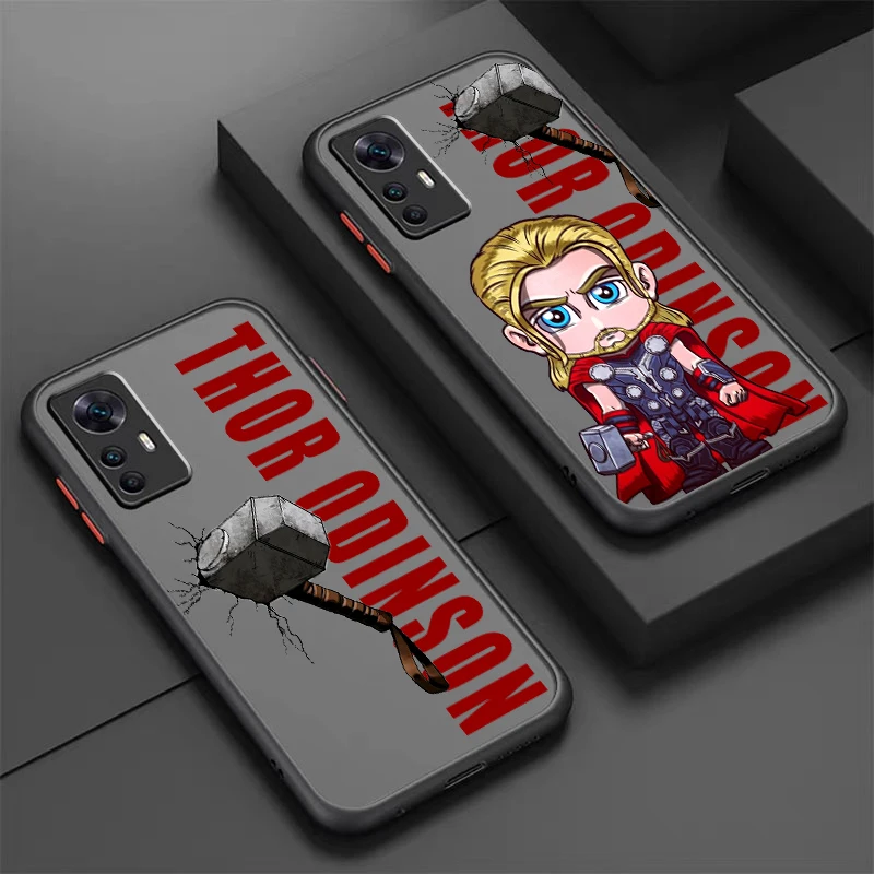 Thor Odinson God Of Thunder Frosted Translucent For Xiaomi Mi 13 12 12T 11T 11 11i 10T 10 9T Pro Lite Ultra 5G Back Phone Case