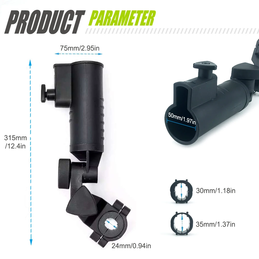 Soporte de paraguas para carrito de Golf, accesorio de montaje de cantidad de paraguas ajustable Universal para accesorios de carrito de empuje de