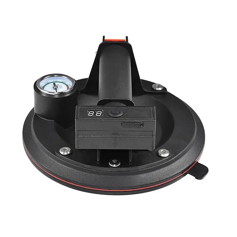 Electric Vacuum Suction Cup 900mAh, 1200mAh Battery Capacity Pump Core Double-layer Exhaust Pressure Gauge Lifting Suction Cup