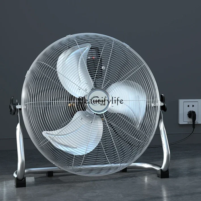 High-Power Industrial Fan Large Wind Floor Home Desktop Construction Site Fan