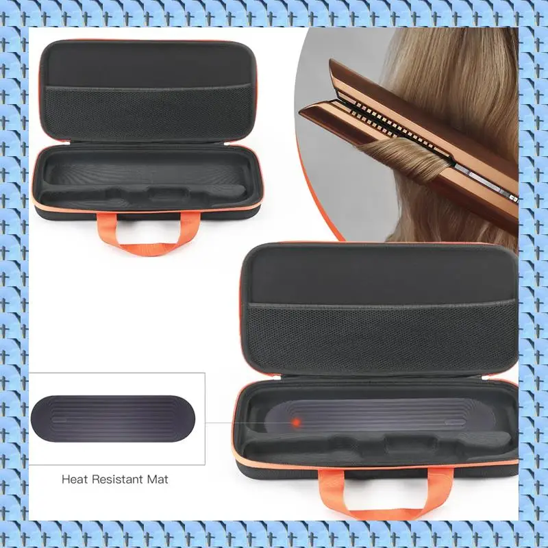 

NOCM Hair Straightener Storage Bag For Airstrait HT01 Hair Dryer Hair Straightener Organizer Double Zipper Storage Case