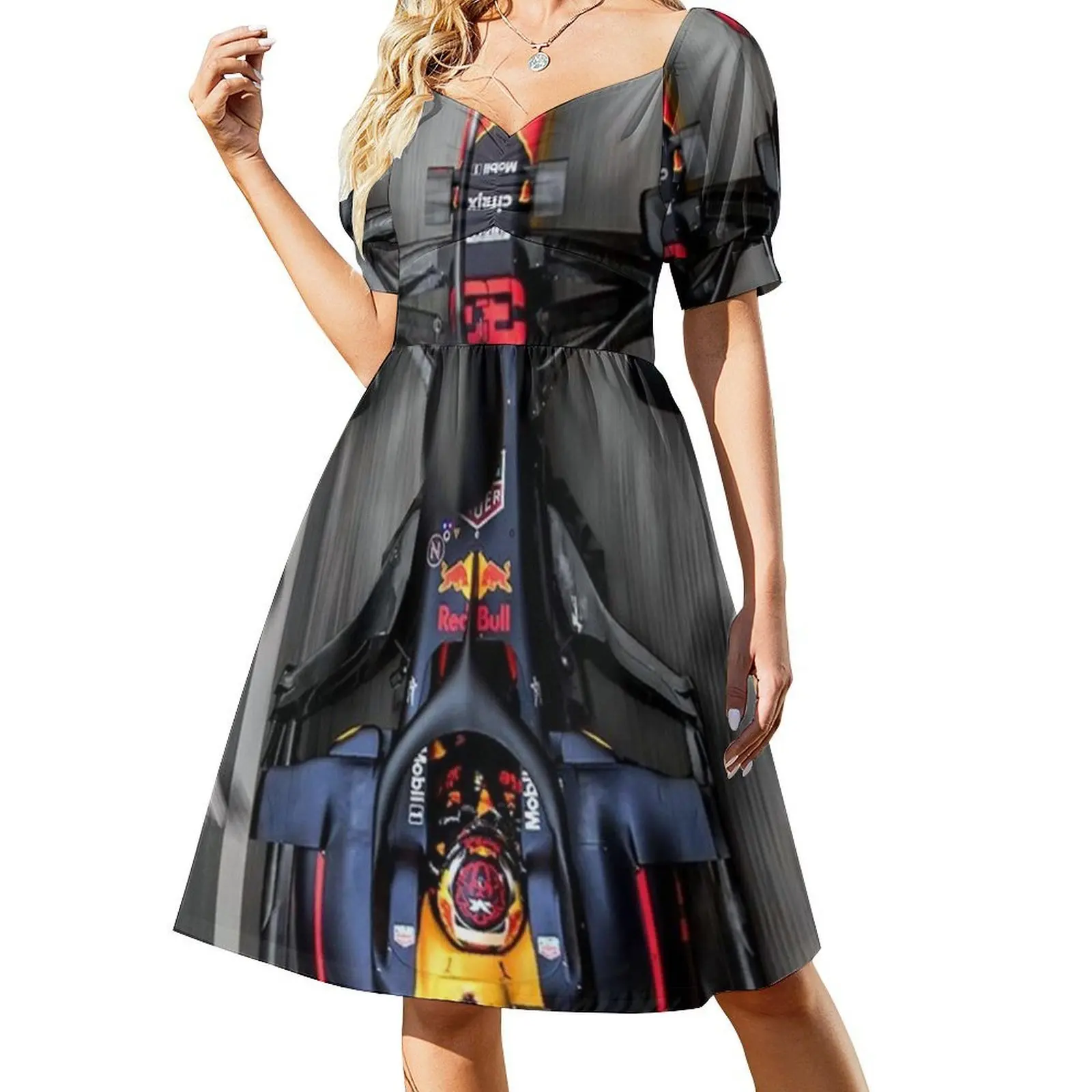 فستان بوهيمي بدون أكمام للنساء مطبوع عليه فساتين حفلات الشاطئ ورق جدران توضيحي فستان نسائي