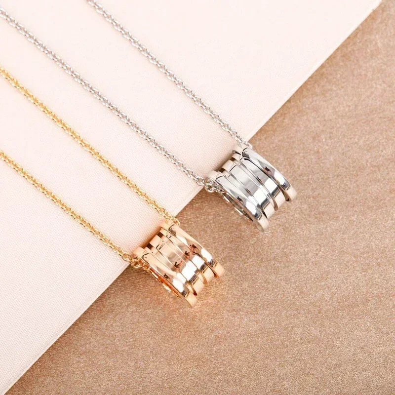 

925 Sterling Silver High Quality Spring Necklace Women Fashion Temperament Luxury Jewelry Gift To Friends