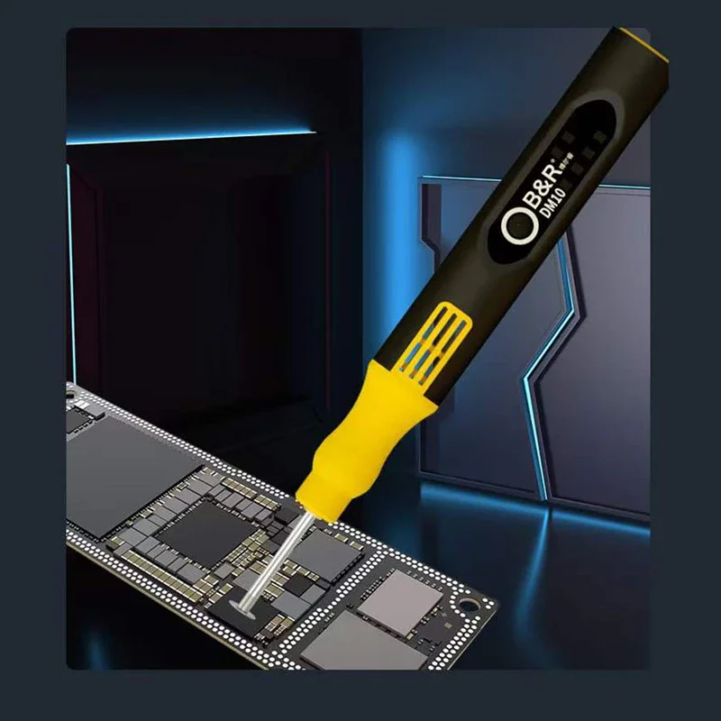 B & R DM10 Pena Pemoles Pena Pengasah Pengisi Daya Cerdas Pena Pengasah USB Pena Pengukir untuk Ponsel CPU IC Alat Pemotong Kisi Pemoles