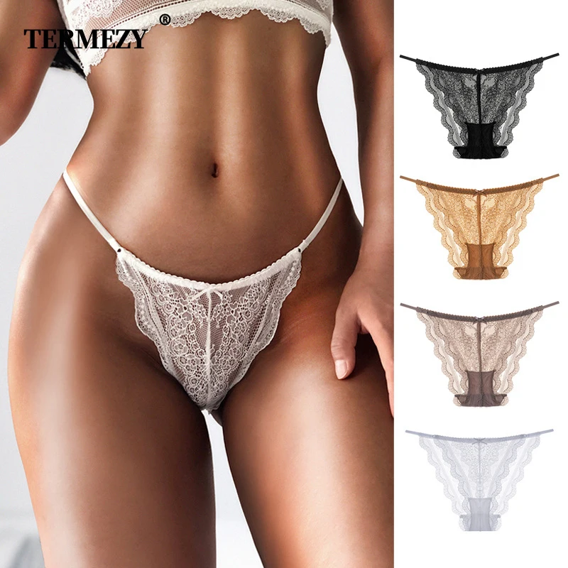 Women Sexy Lace Bow Panties Perspective Underwear Briefs Comfortable Intimates Panty Female Low Waist Soft Lingerie Underpants