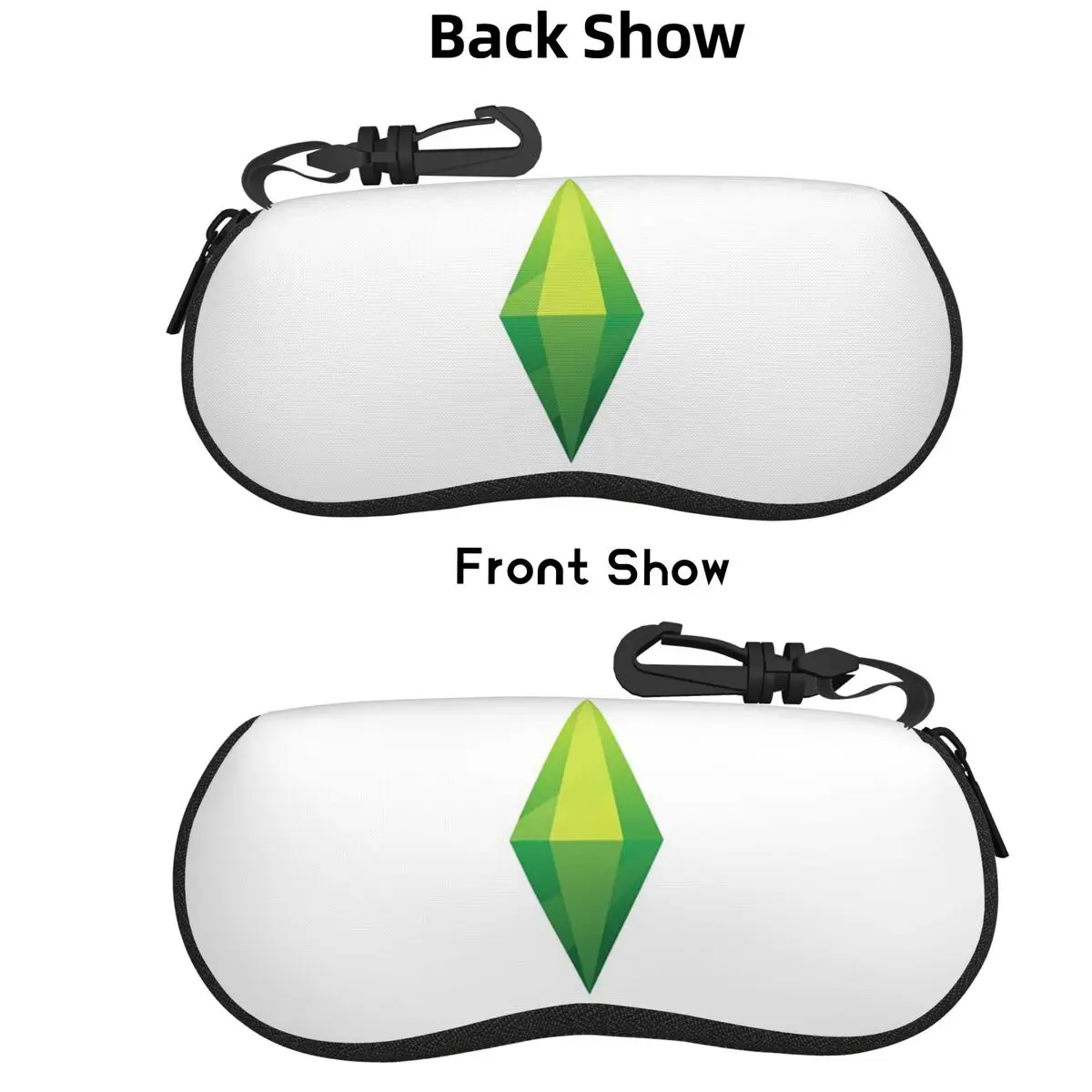 

The Sims 4 Plumbob Shell Glasses Case Protective Sunglasses Box Women Men Soft Eyeglass Bag Pouch