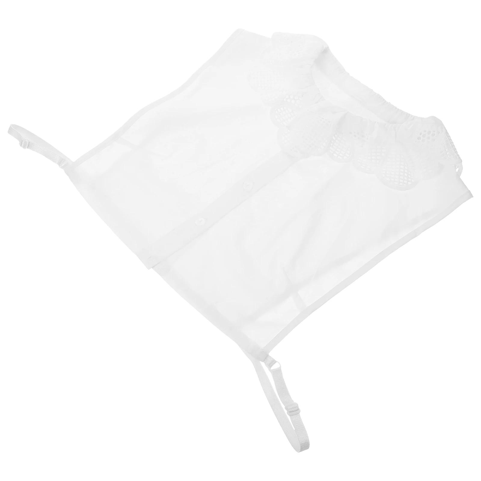 

Fake Collar Women Shirt Decorative White Cotton Detachable Easy Dry Reusable Petal Neckwear Accessories