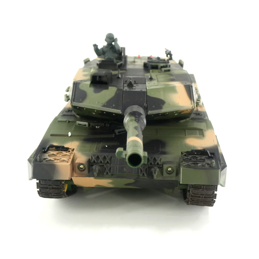 2024 Henglong Germany 2.4g Remote Control Simulation Tank Gun Type 1:24 Heavy Smoke Emission Sound Effect Model Children'S Gift