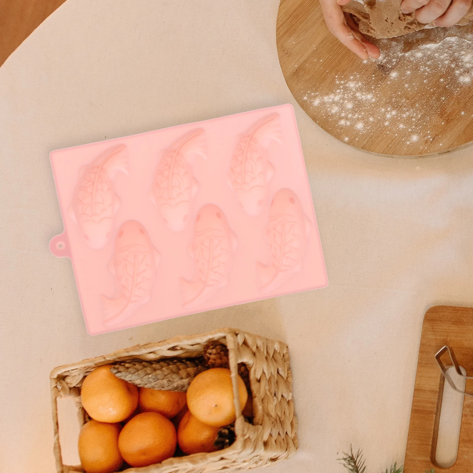 

Silicon Silicone Koi Mold Cake Flexible Chocolate Turntable Silica Gel Fish Shape Jelly