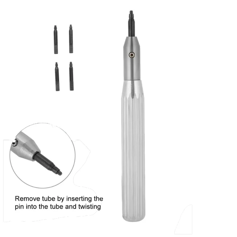 Watch Crown Tube Insert Remover Tool With 4 Pins for Tudor / Watch Tube Stainless Steel Watch Repair Tool for Watchmaker