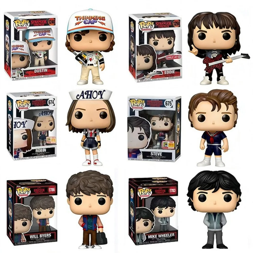 Funko Pop Television Strangers Eddie (Con Guitarra) # 1462 Things Figuras de Acción de Vinilo, Muñecos, Juguetes, Regalo para Niños