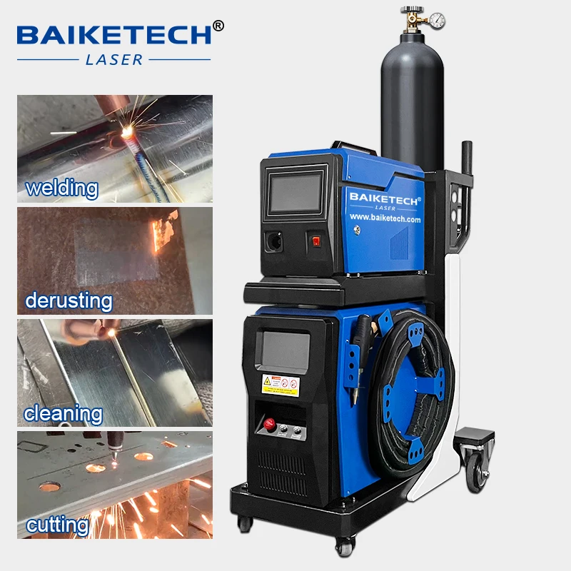 TH-FHW800L  Air cooled Trailer type Portable Laser Welding Machine 4 in 1 Hand Held Laser Welding Machine Dual Pendulum Function
