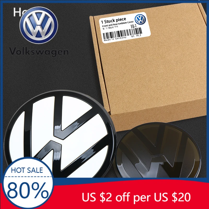 

Колпачки стержней клапанов, новая замена эмблема передней решетки радиатора автомобиля для Volkswagen VW Golf 7 MK7 2014-2017, модификация автомобиля, логотип