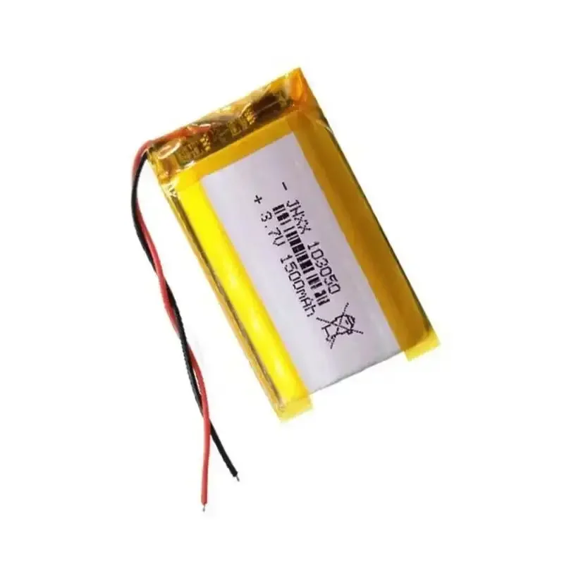 3.7V 1500mAh Lipo Rechargeable Battery 103050 Lithium Polymer Cells for Speaker PAD GPS DVD Recorder Camera Mobile Phone