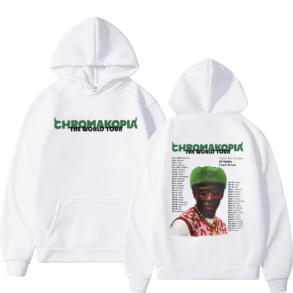 Tyler The Creator Chromakopia The World Tour Hoodie Men Women Clothing Hip Hop Fans Oversized Pullover Male Fashion Streetwear