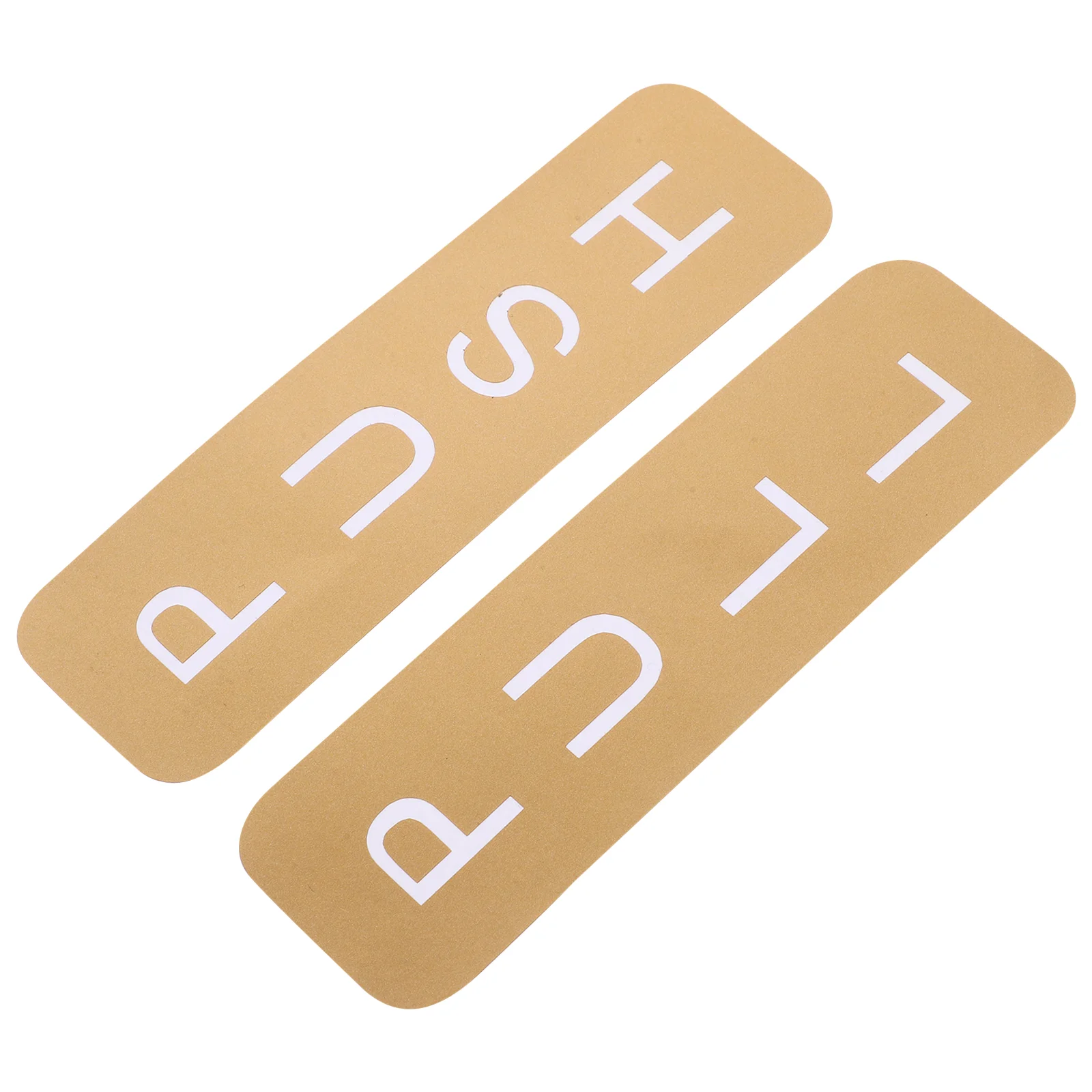 Gold Sliding Door Sticker Nail Push Pull Sign Decals Golden Pvc Adhesive Office Stickers