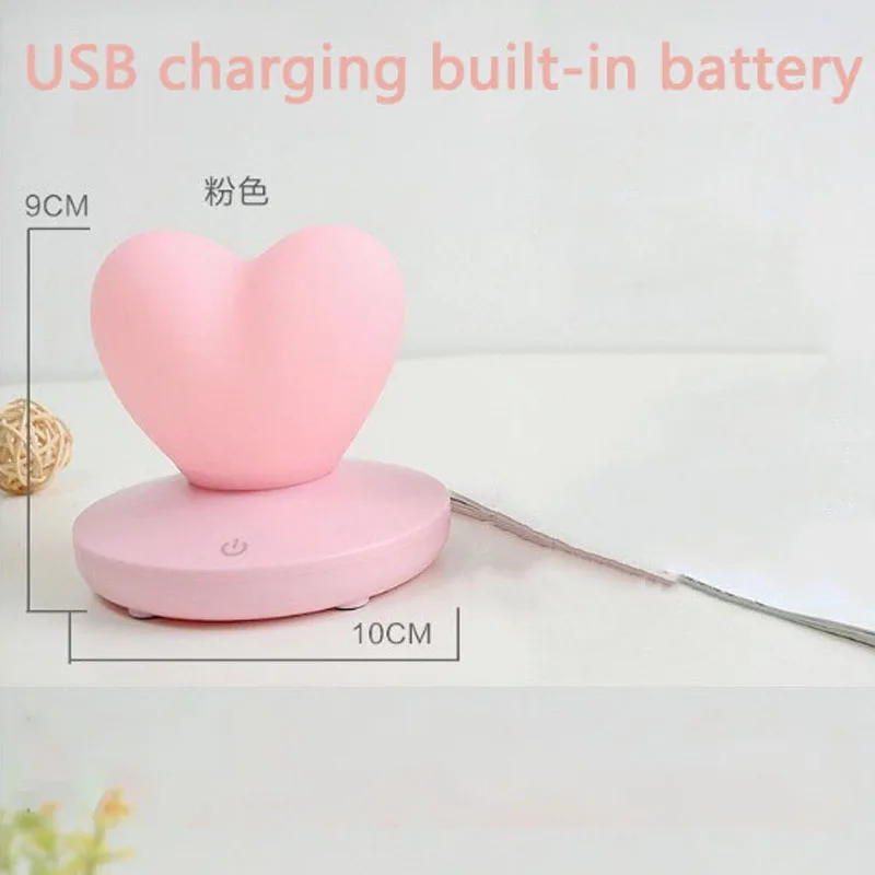 Strawberry Touch Sensor Night Light USB Charging Led Bedroom Bedside Lamp Creative Silicone Ambient Llight Decoration Light Gift