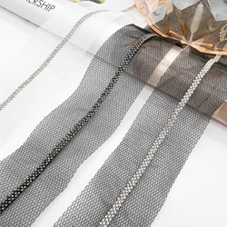 5Yards Tassel Fringe Copper Chain Beaded Lace Scrapbooking Applique Banding For DIY Crafts Wedding Embellishment Sewing Renda