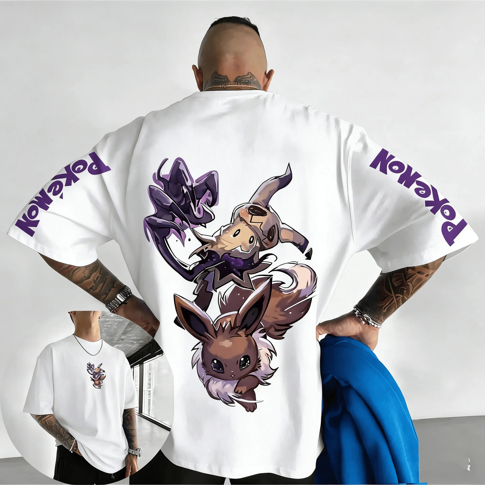 camiseta-unissex-pokemon-super-dream-2026-nova-colecao-verao-masculina-moda-americana-casual-solta-pesada-oversized