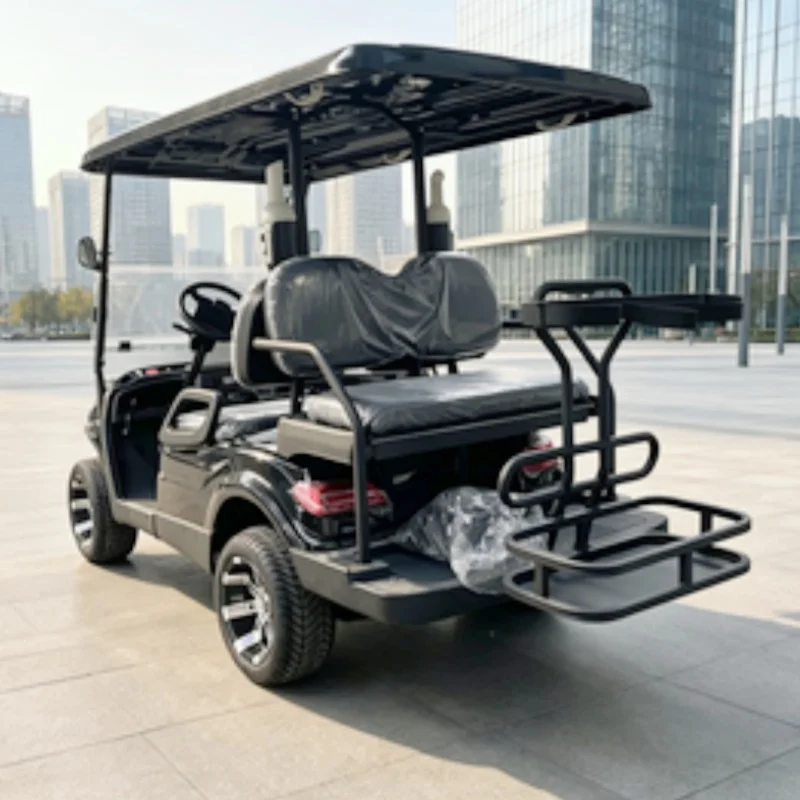 Factory Electric Golf Cart Lithium Battery Smart Half-Slope Automatic Parking Golf Bag Basket Sand Bucket Bumper Front Basket