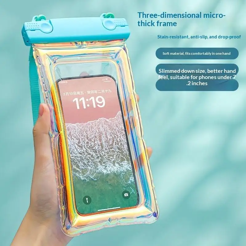 Waterproof Summer Phone Bag Swimming Floating Dry Sack Universal for All 6.8 Inch Below Phones Kayaking Boating Accessories