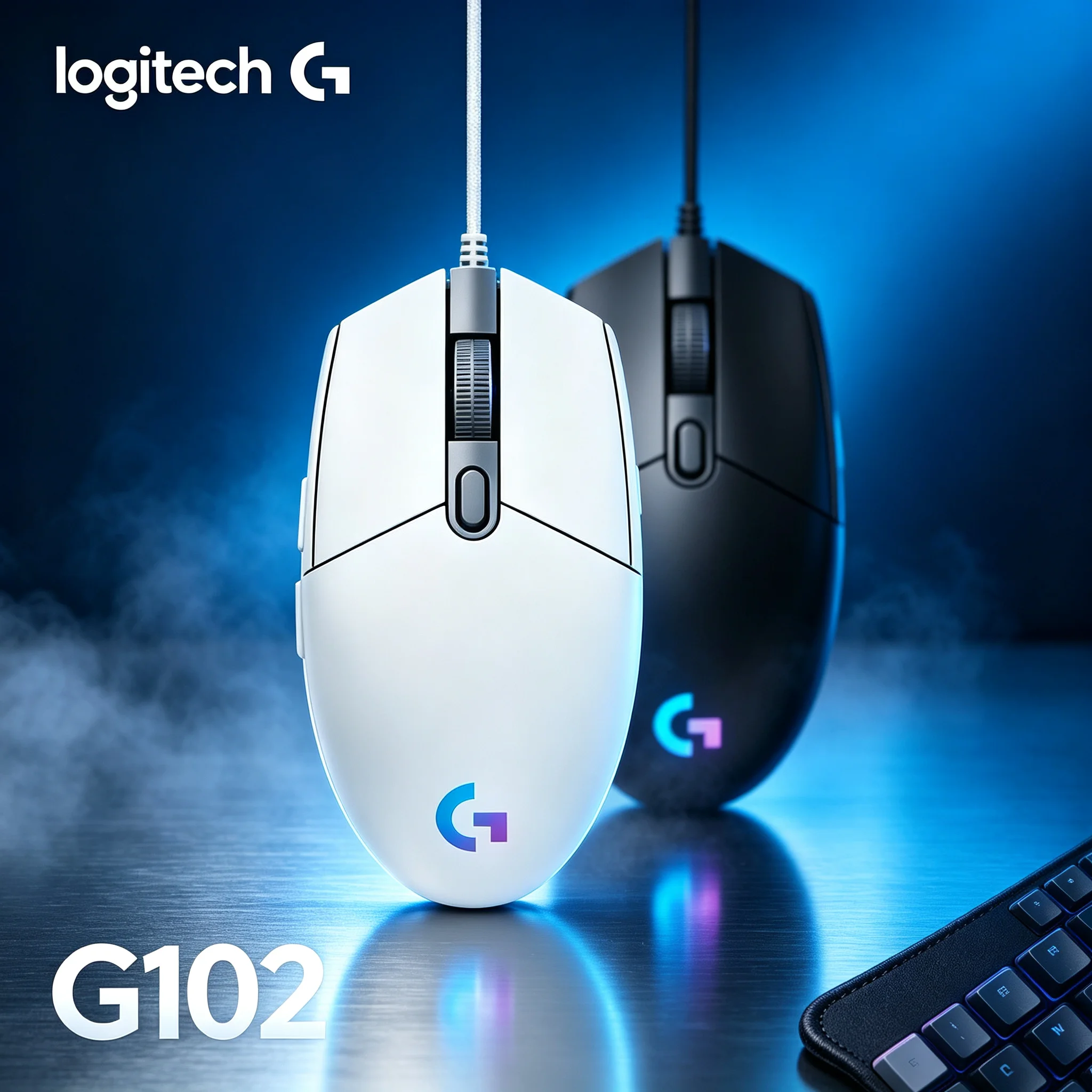 Logitech G102 Original Gaming Mouse USB Wired Multi‑Mode RGB Light Effect Adjustable DPI Mice for E‑sports Game & Office Task