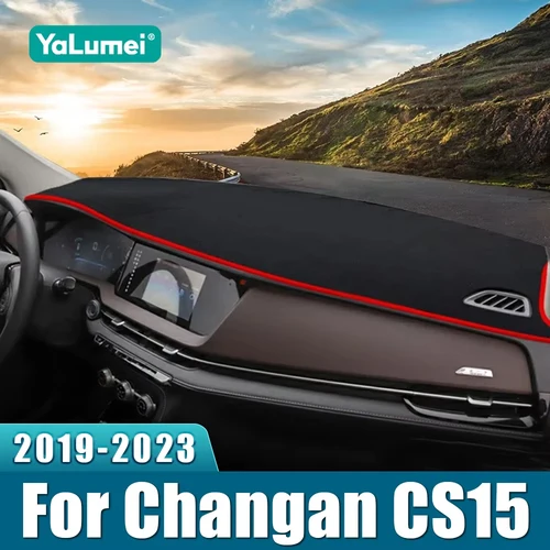 Imagen 1 del producto Para Changan CS15 2019 2020 2021 2022 2023 cubierta para salpicadero de coche instrumento escritorio parasol estera almohadilla antideslizante accesorios interiores
