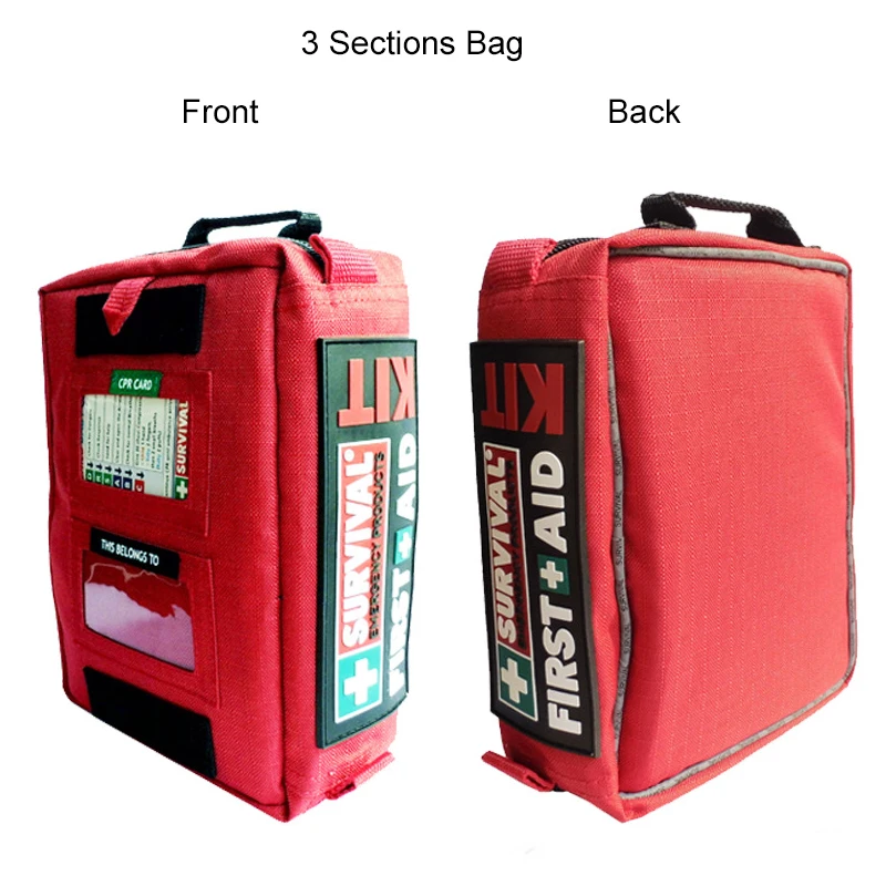 Imagem -04 - Portátil Car First Aid Kit para Caminhadas Camping Resgate ao ar Livre Kit de Sobrevivência de Emergência Kits Médicos Completos Home Trauma Bolsa s m l