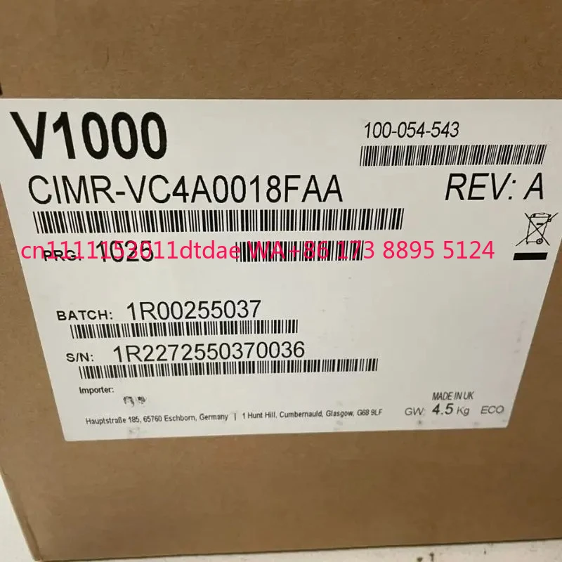 

CIMR-VC4A0018FAA Inverter New In Box Expedited Delivery