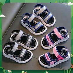 Sandalias antideslizantes para niños y niñas, zapatos informales de suela suave y gruesa para estudiantes de escuela pequeña y mediana, zapatos de playa para bebés, Verano