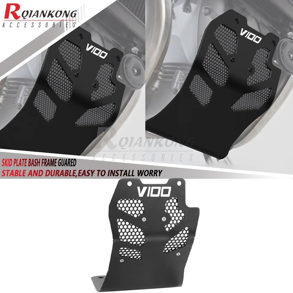 

Motorcycle Engine Chassis Guard Protection Skid Plate Belly Pan Cover 2022 2023 2024 2025 2026 For Moto Guzzi V100 S/Mandello