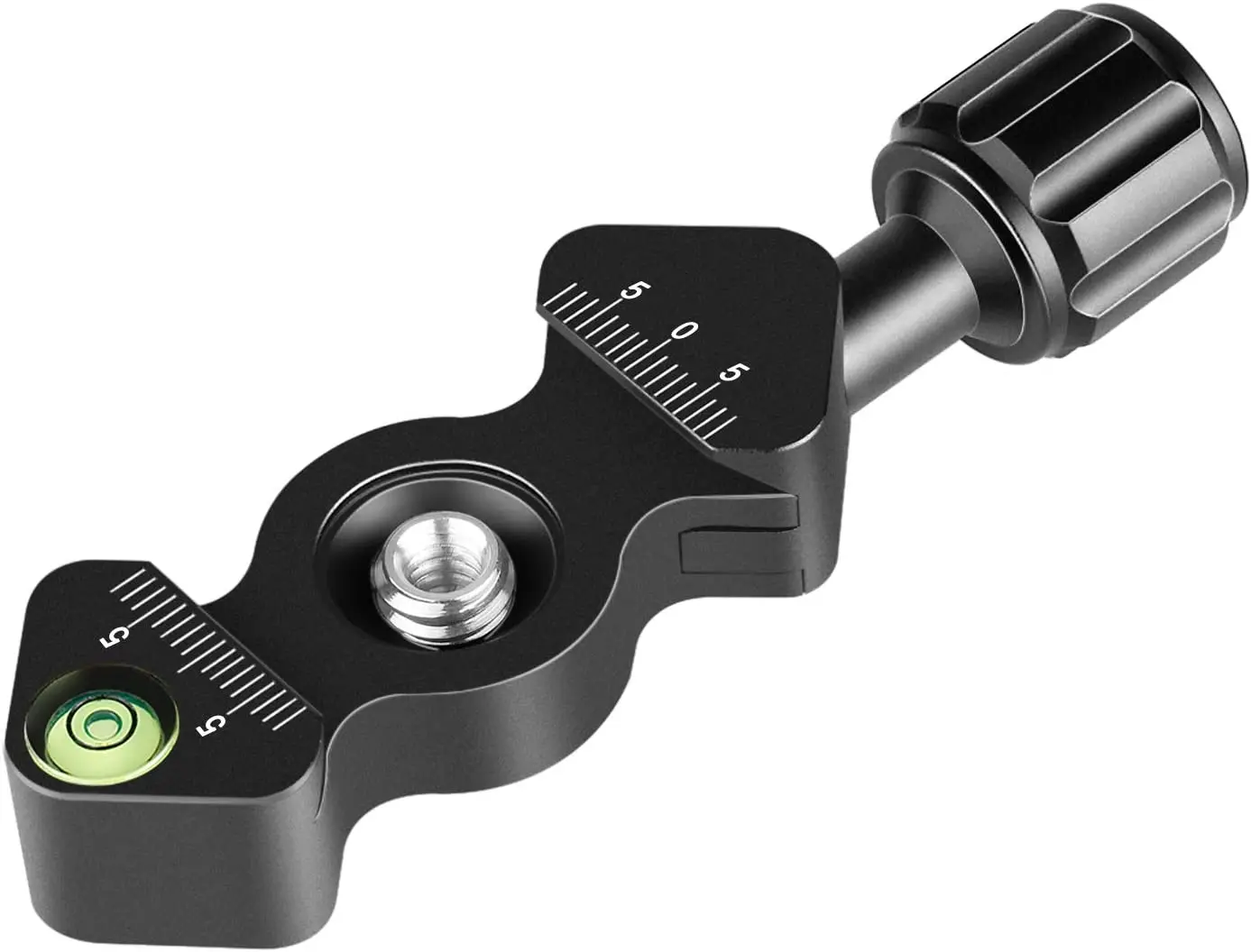 Neewer Quick Release Plate QR Clamp, Bubble Level and 3/8-inch Screw Hole and 1/4-inch Adapter Screw for Tripod Head