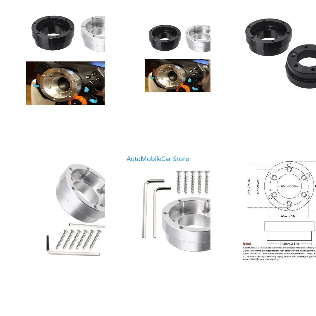 G8TE Steering Wheel Adapter Plate for G29 G920 G923 PCD Racing Car Game Modification